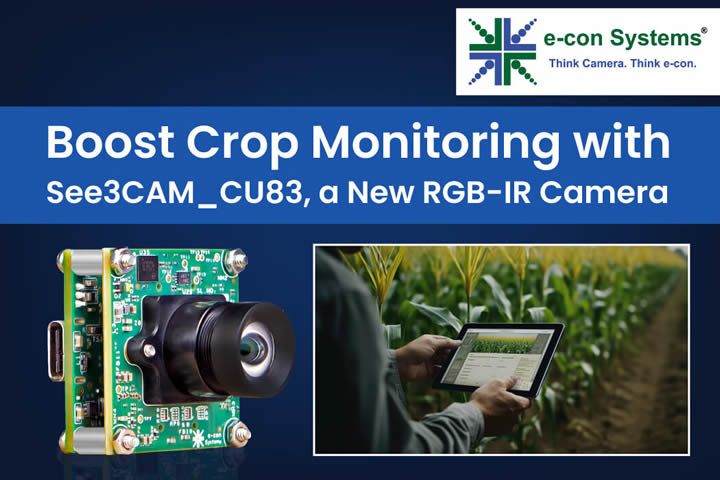 Boost Crop Monitoring with See3CAM_CU83, a New RGB-IR Camera